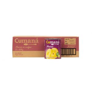 Anana en Rodajas Cumana (12 Rodajas ) Lata (12 x 836 gr)