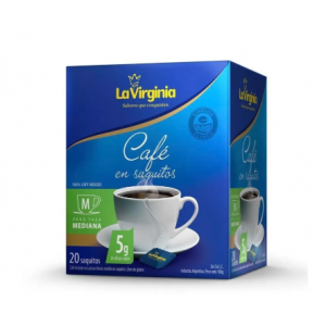Café Torrado Clasico en Saquitos La Virginia Caja (20 Uni x 100 Gr)