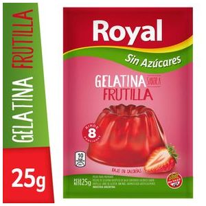 Gelatina Light de Frutilla Royal ( x 25 Gr)