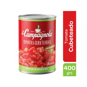 Tomate Cubeteado La Campagnola Lata x 400 Gr