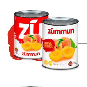 Duraznos en Mitades Zummun Lata x 820 Gr