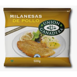 Milanesas de Pollo Congeladas Union Ganadera x 700 Gr