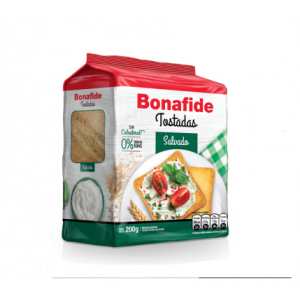 Tostadas Salvado Bonafide x 200 Gr