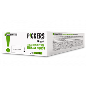 Bocaditos de Espinaca & Queso Pickers Caja (3 x 2Kg)
