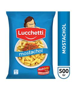Fideos Mostacholi Lucchetti Paquete  x 500 Grs