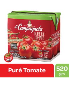 Pure de Tomate La Campagnola Brick x 520 Gr