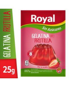 Gelatina Light de Frutilla Royal ( x 25 Gr)